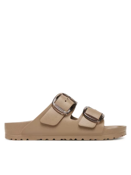 Klapki Birkenstock brązowe