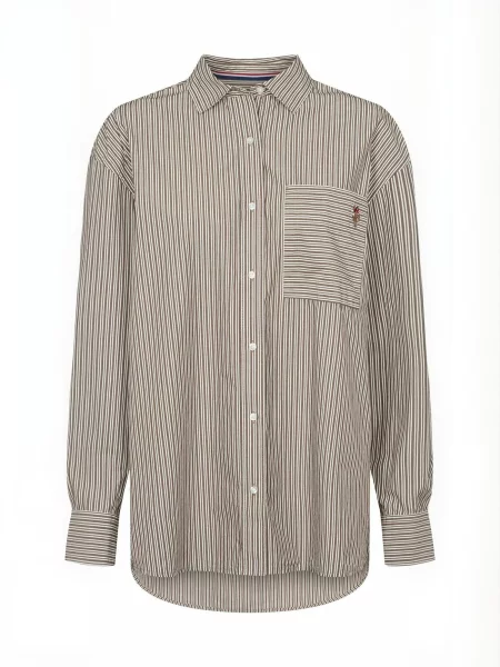 U.S. POLO ASSN. Tricou UWLiliena castaniu