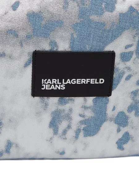 Geantă Karl Lagerfeld Jeans argintiu