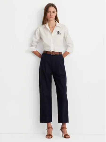 Dlouho košile Lauren Ralph Lauren s dlouhými rukávy bílá