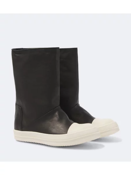 Botine Rick Owens din piele negru