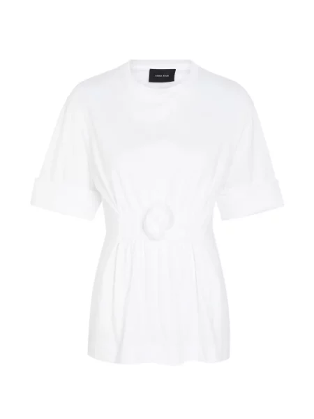 Tricou Simone Rocha cu model floral alb