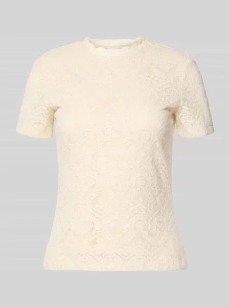 T-shirt z koronki z okrągłym dekoltem Jake*s Collection