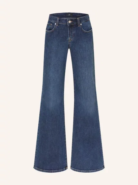 7 For All Mankind Džíny S Rozšiřujícími Se Nohavicemi Low Flare indiglow