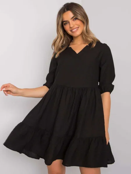 Obleka obleka Fashionhunters črna