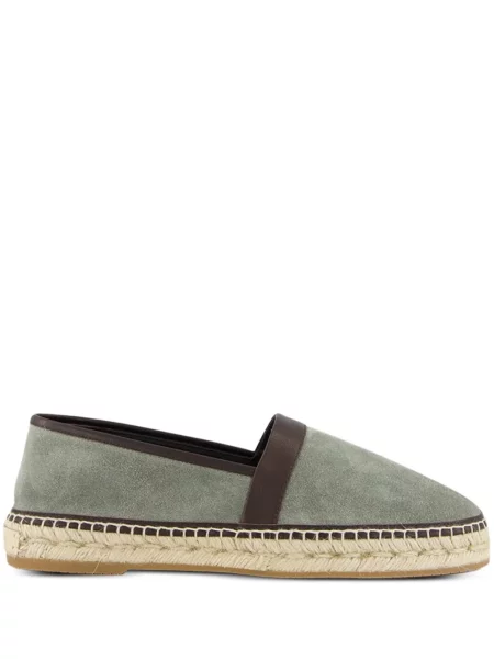 Espadrile Manolo Blahnik din piele de căprioară verde
