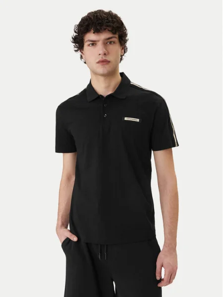 Emporio Armani Tricou polo negru