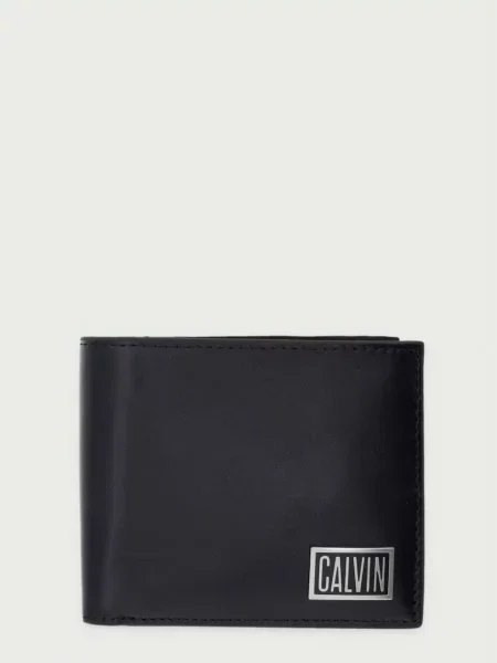 Calvin Klein portofel pentru femei din piele negru