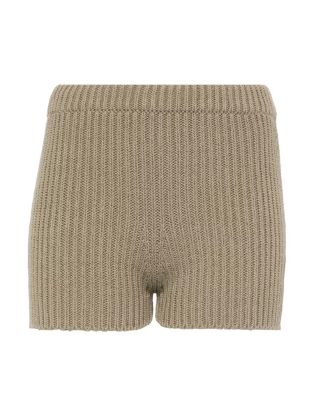 Dzianinowe szorty Max Mara zielone