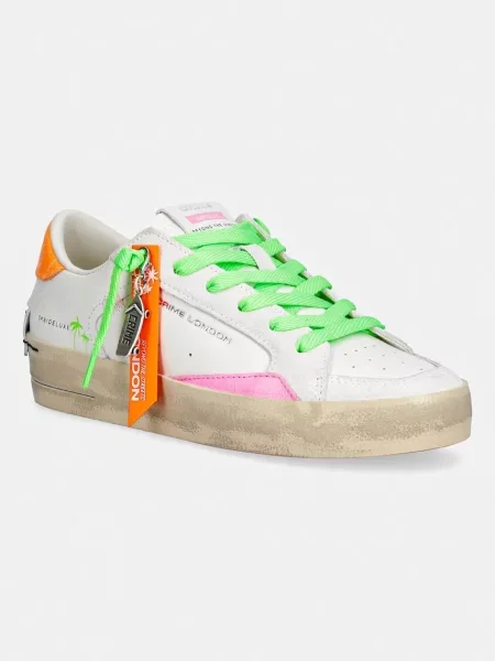 Crime London DELUXE sneakers pentru femei din piele alb