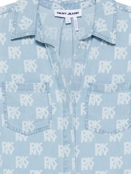 Cămașă Dkny cu imagine albastru