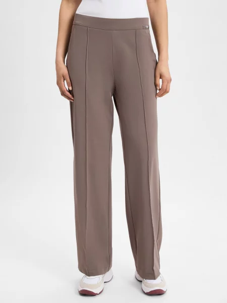 Cambio Spodnie Ava Kobiety jednolity 34 beżowy