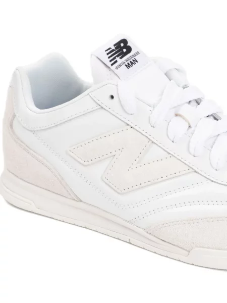 Sneakerși Junya Watanabe din piele cu autograf alb