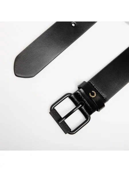 FRED PERRY Classic Leather Belt Black 32 černý