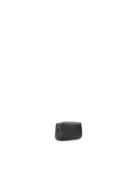Lniana kosmetyczka Valentino By Mario Valentino czarna