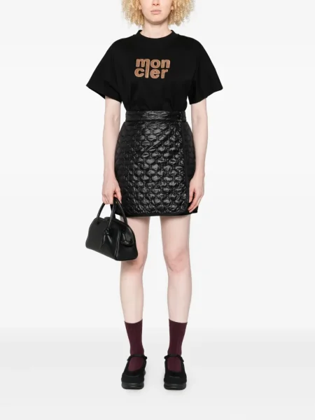Tricou Moncler cu broderie negru