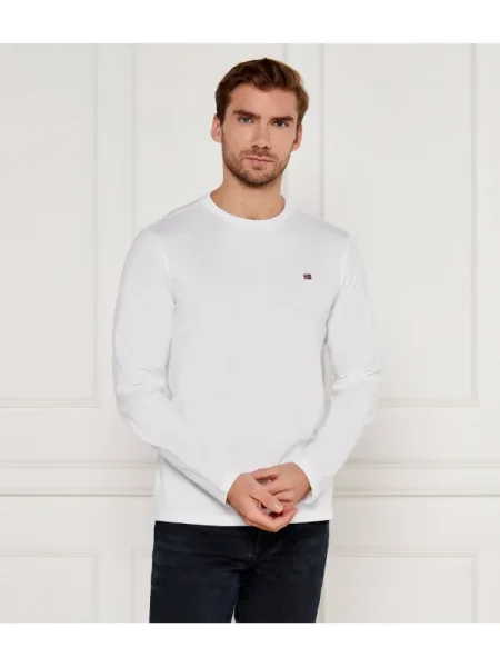 Hosszú ujjú póló Napapijri fehér