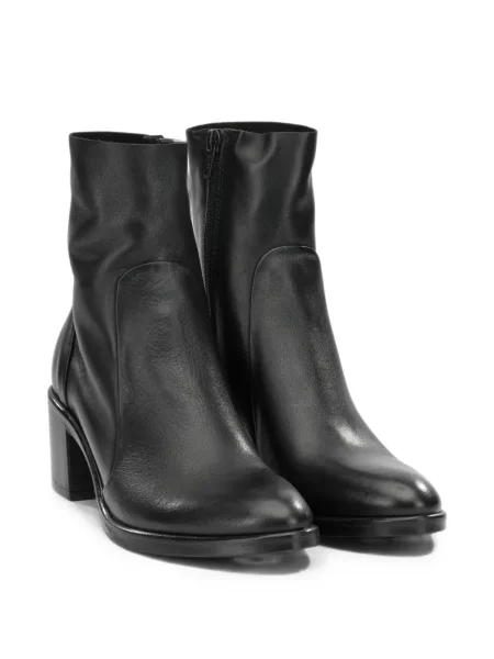 Кожени боти до глезена Strategia Shoes черно