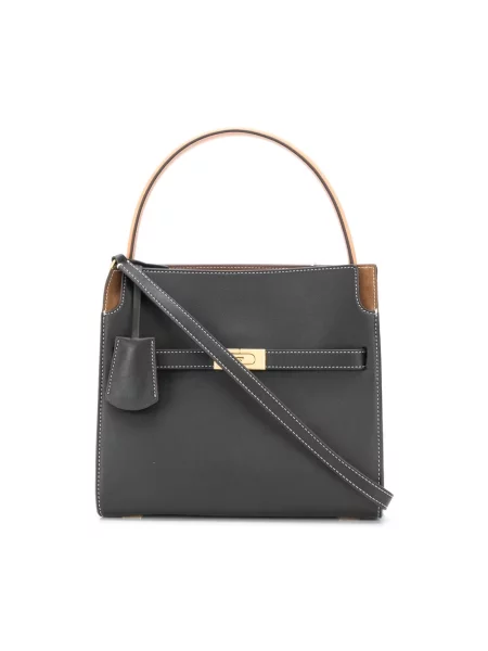 Torebka skórzana Tory Burch skórzana czarna