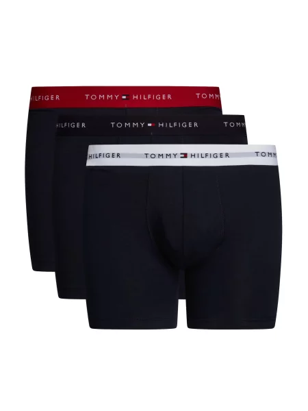 Tommy Hilfiger Underwear Boksarice Essentials rdeča / črna bela