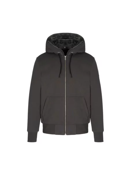 Bluza z kapturem Moose Knuckles z kapturem klasyczna szara