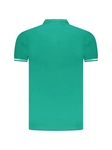 Tricou polo Cavalli Class cu broderie verde