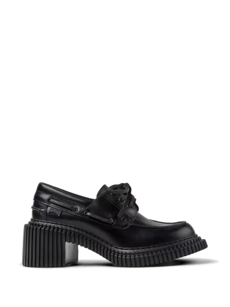 Pantofi loafer Camper cu șireturi din dantelă negru