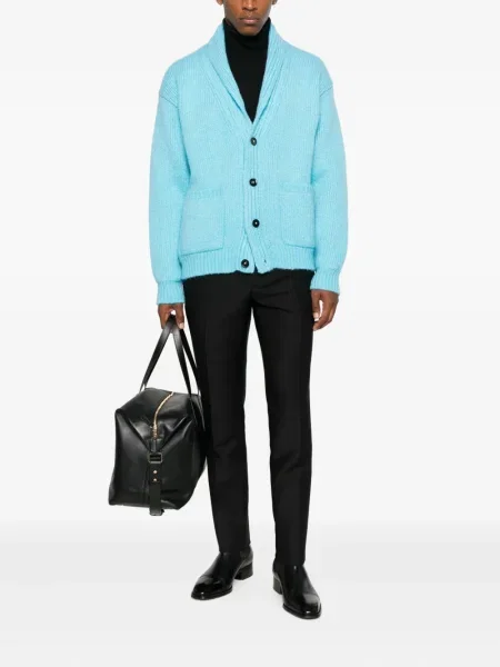 Gulerat cardigan Tom Ford albastru