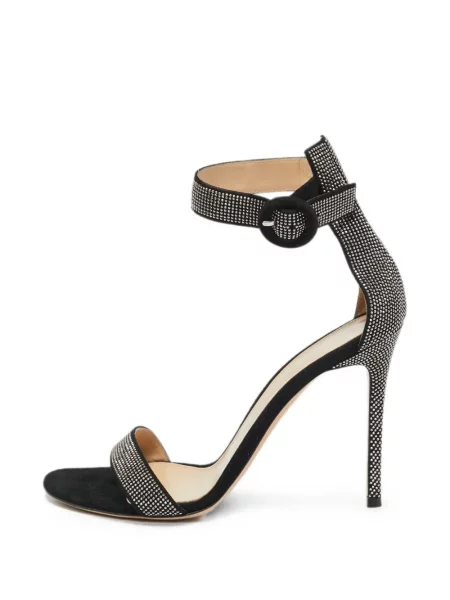 Sandale Gianvito Rossi din piele de căprioară negru