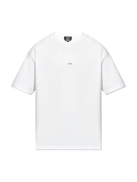 Koszulka A.p.c. z logo biała