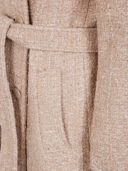 Palton Twinset cu paiete maro