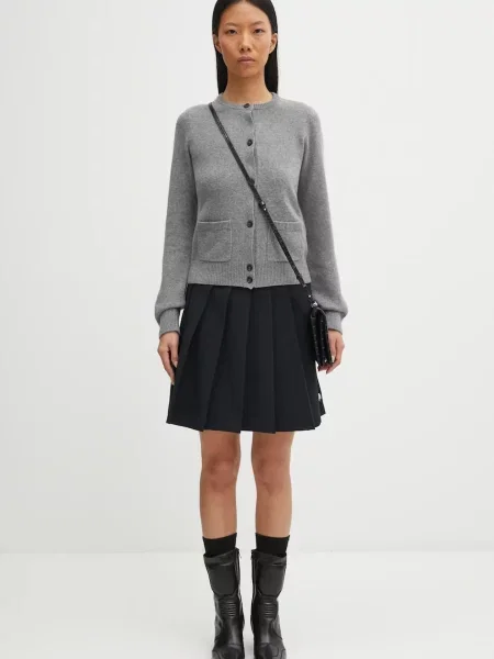 Шерстяной кардиган Mm6 Maison Margiela серый