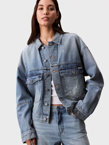 Джинсова куртка Calvin Klein Jeans синя
