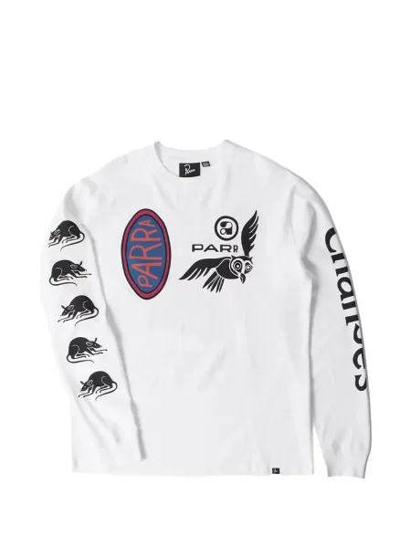 Tricou By Parra alb