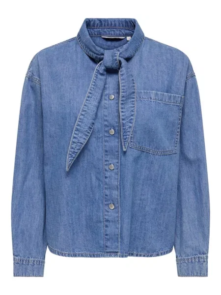 ONLY Bluză ONLAlisia denim albastru