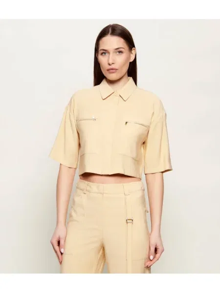 Patrizia Pepe Cămașă | Cropped Fit bej