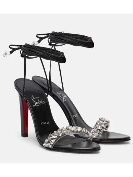 Sandale Christian Louboutin din piele negru
