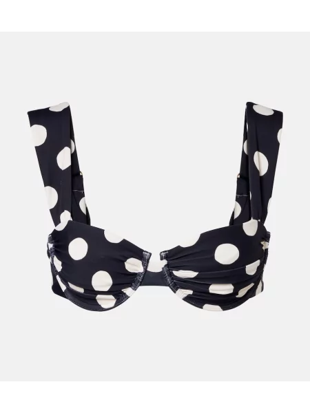 Top Montce w grochy czarny