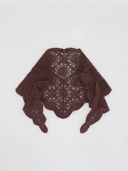 Căciulă Reserved cu broderie maro