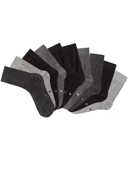 H.I.S Șosete gri / gri bazalt / gri deschis / gri închis negru