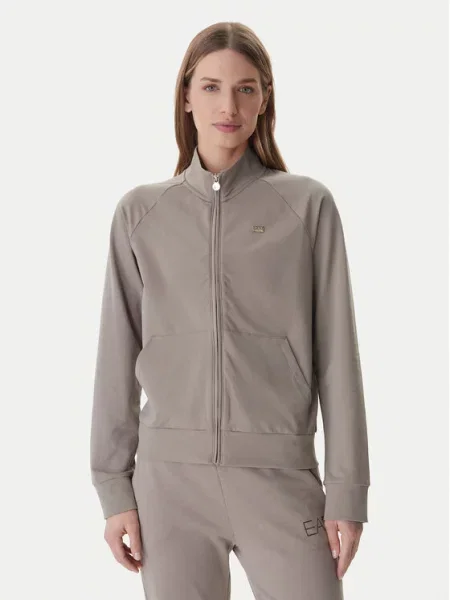 Mikina Emporio Armani hnědá