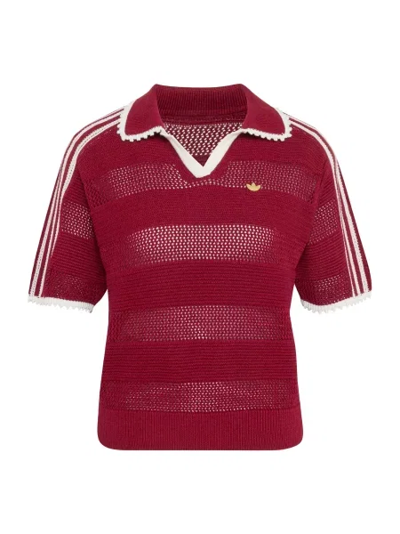 ADIDAS ORIGINALS Pulover Resort vatreno crvena bijela