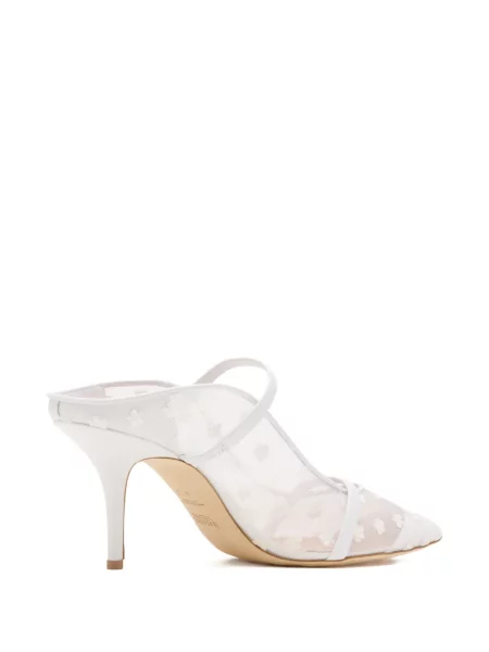 Gėlėtos dirželis mulės Malone Souliers balta