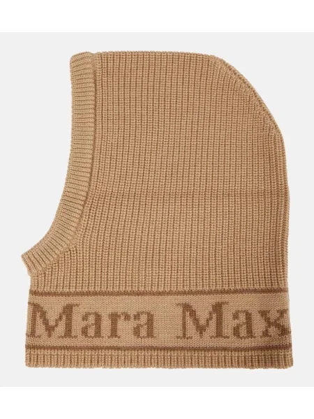 Căciulă Max Mara de lână maro