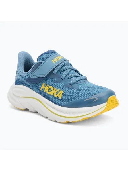 Gyerek futócipő HOKA Clifton 10 alpine blue/foggy night. Méret: 32 EU kék