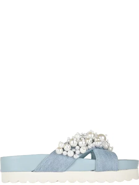 Шлепанцы Eddy Daniele голубые