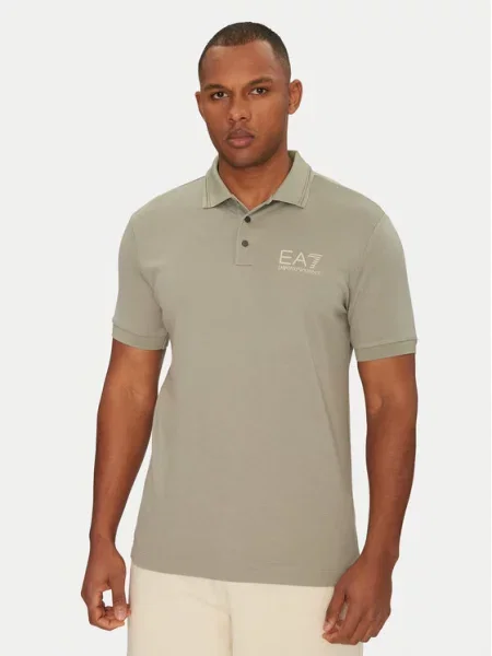 Emporio Armani Поло Regular Fit сірий
