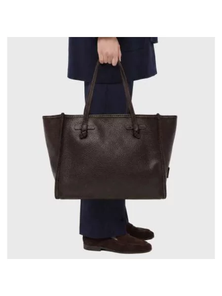 Shopperka Gianni Chiarini skórzana brązowa