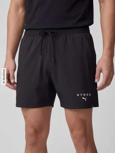 Szorty sportowe o kroju regular fit z nadrukiem z logo Puma Performance czarne