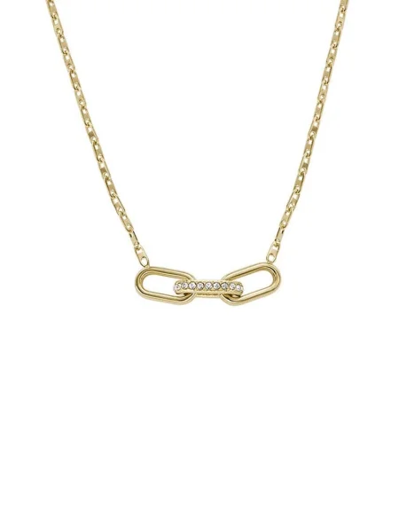 Колие Fossil златисто